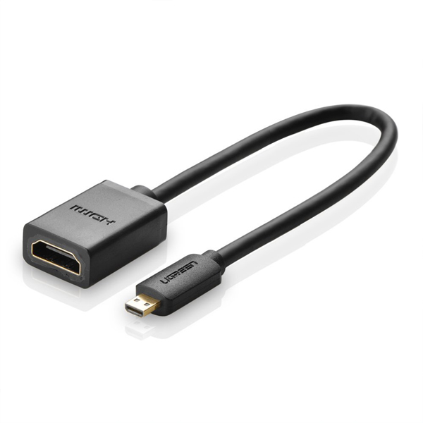 Cáp chuyển đổi micro HDMI to HDMI âm dài 20cm Ugreen 20134 - Giá: 110,000đ